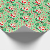 Skateboarden Kerstcadeau Inpakpapier (Hoek)