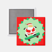 Skateboarden Kerstcadeau Kousenstopper Magneet (Voorkant / Achterkant)