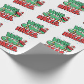 Skateboarden kerstskateboard Decaan the Halls Cadeaupapier (Hoek)