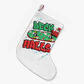 Skateboarden kerstskateboard Decaan the Halls Kleine Kerstsok (Voorkant (Hangend))