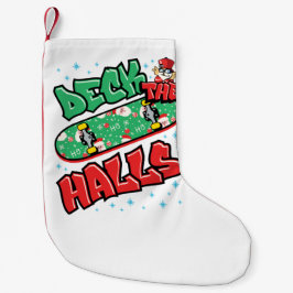 Skateboarden kerstskateboard Decaan the Halls Kleine Kerstsok