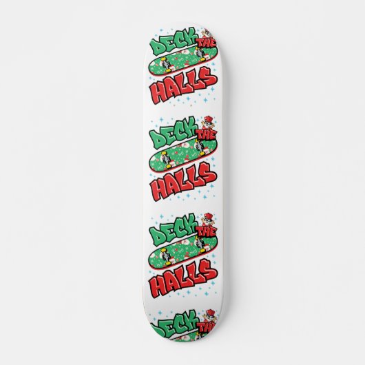 Skateboarden kerstskateboard Decaan the Halls Persoonlijk Skateboard (Voorkant)