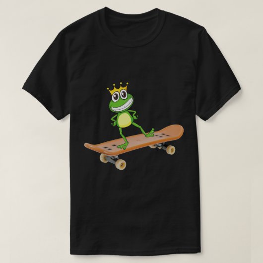 Skateboarden Kikker (10) T-shirt (Design voorkant)