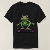 Skateboarden Kikker (2) T-shirt (Design voorkant)