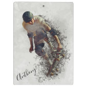 Skateboarden Klembord (Achterkant)