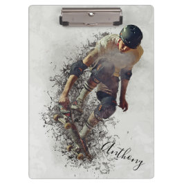 Skateboarden Klembord