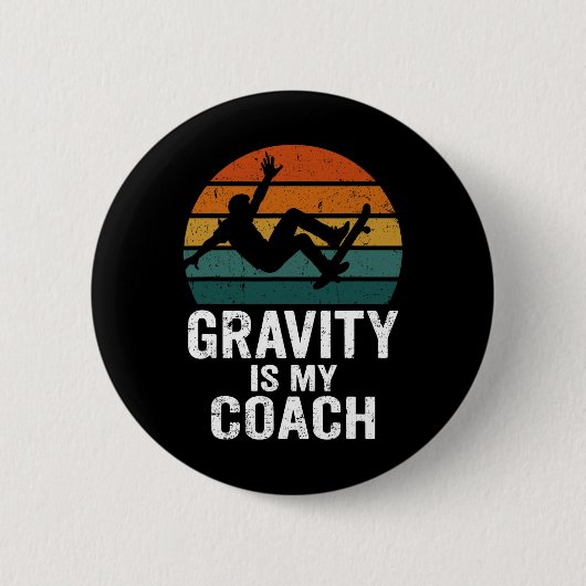 Skateboarden Kunst Straat Quote  Ronde Button 5,7 Cm (Voorkant)