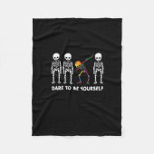  skateboarden kunstwerk illustratie tshirt fleece deken (Voorkant)