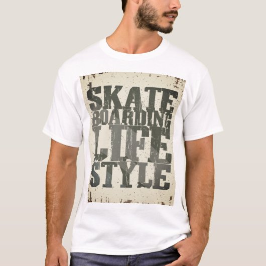Skateboarden Lifestyle T-shirt (Voorkant)