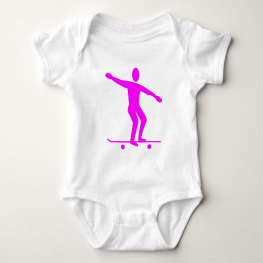 Skateboarden - Magenta Romper (Voorkant)