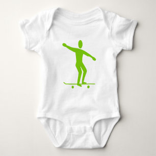 Skateboarden - Martian Green Romper