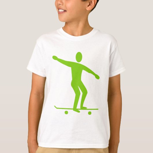 Skateboarden - Martian Green T-shirt (Voorkant)