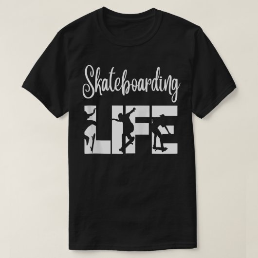 Skateboarden met Fun Pro Skateboardleven Gift for T-shirt (Design voorkant)