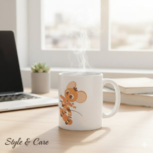 Skateboarden Mouse Coffee Mok - vet en speels