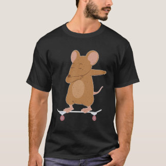 Skateboarden muis of rat op skateboard cadeau voor t-shirt