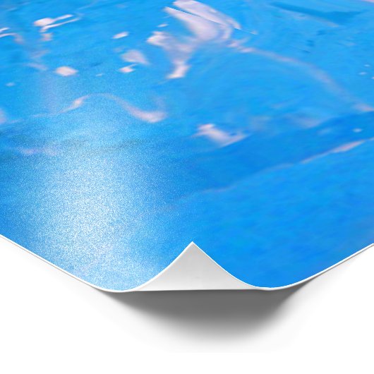 Skateboarden op water foto afdruk (Hoek)