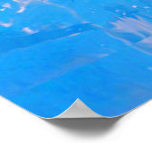 Skateboarden op water poster (Hoek)