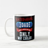 Skateboarden Pap Coffee Mok Fathers Day Gift (Links)