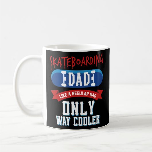 Skateboarden Pap Coffee Mok Fathers Day Gift (Links)