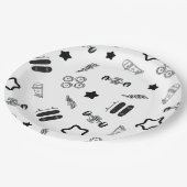 Skateboarden Party Paper Borden 9" Papieren Bordje (Gekanteld)