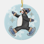 Skateboarden Penguin Keepomwille Holiday Ornament (Voorkant)