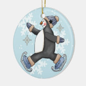 Skateboarden Penguin Keepomwille Holiday Ornament (Links)