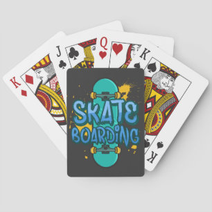 Skateboarden Pokerkaarten