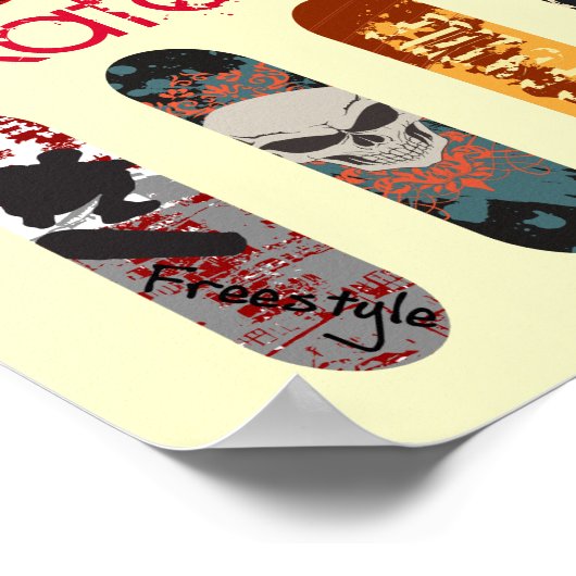 Skateboarden Poster (Hoek)