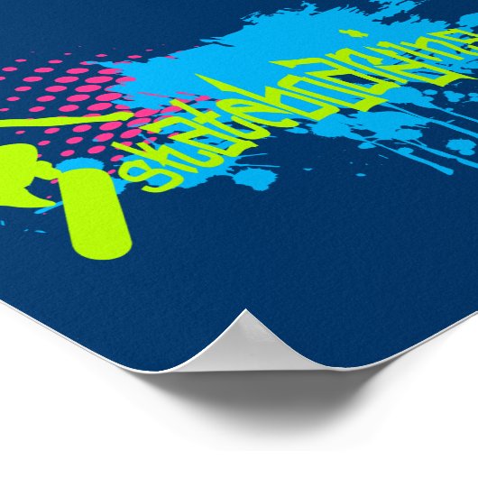 Skateboarden Poster (Hoek)