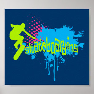 Skateboarden Poster