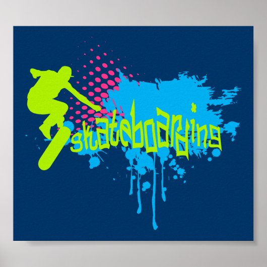 Skateboarden Poster (Voorkant)