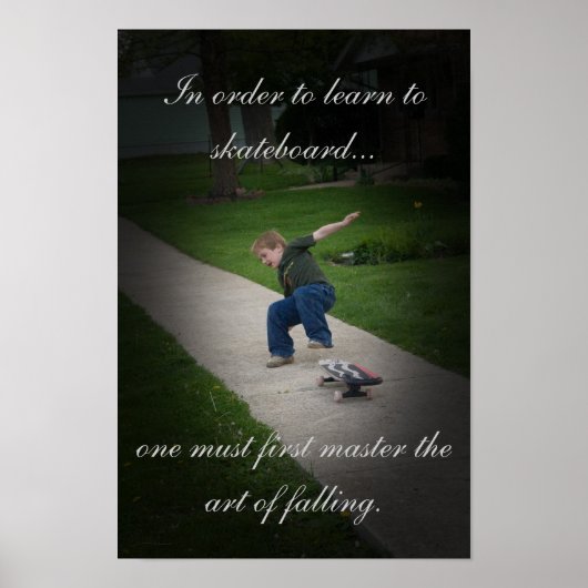 skateboarden poster (Voorkant)