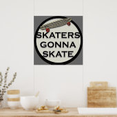Skateboarden Poster (Keuken)