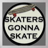 Skateboarden Poster (Voorkant)