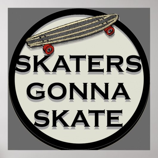 Skateboarden Poster (Voorkant)