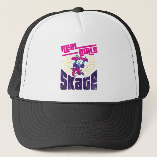 Skateboarden Real Girls Schaats Trucker Pet (Voorkant)