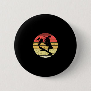 Skateboarden Retro Stijl Vintage 1 Ronde Button 5,7 Cm