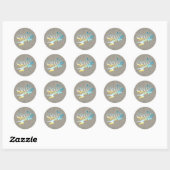Skateboarden Ronde Sticker (Vel)