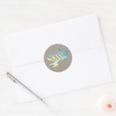 Skateboarden Ronde Sticker (Envelop)