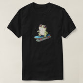 Skateboarden Schattigee kikker T-shirt (Design voorkant)