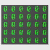 Skateboarden Shirt Skater Green Graffiti Art Cadeaupapier (Vlak)