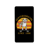 Skateboarden sinds 1980 etiket (Voorkant)