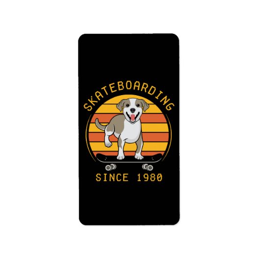 Skateboarden sinds 1980 etiket (Voorkant)