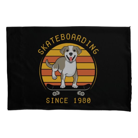 Skateboarden sinds 1980 kussensloop (Voorkant)