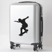 Skateboarden, skateboard Custom-Cut Vinyl Sticker (Koffer)