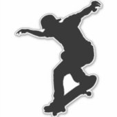 Skateboarden, skateboard op maat gesneden vinyl St Sticker (Voorkant)