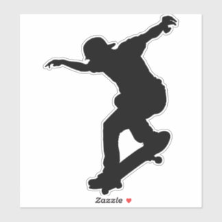 Skateboarden, skateboard op maat gesneden vinyl St Sticker