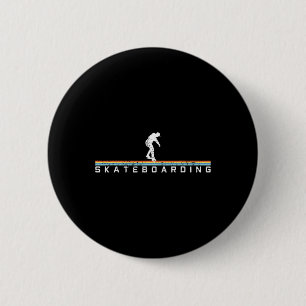 Skateboarden Skateboard Vintage Retro Cadeau Ronde Button 5,7 Cm