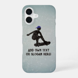 Skateboarden - Skateboarden en jouw tekst / naam iPhone 16 Hoesje