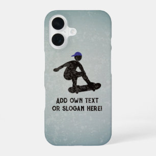 Skateboarden - Skateboarden en jouw tekst / naam iPhone 16 Hoesje